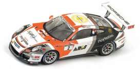 Porsche  - 2014 white/orange/black - 1:43 - Spark - sf082 - spasf082 | Toms Modelautos