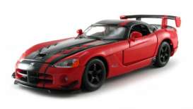 Dodge  - 2009 red/black - 1:24 - Bburago - 22114r - bura22114r | Toms Modelautos