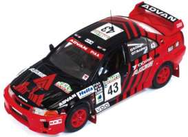 Mitsubishi  - Lancer Evo V #43 1999 black/red - 1:43 - IXO Models - KB1065 - ixKB1065 | Toms Modelautos