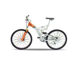 Audi  - Design Cross Pro Bicycle orange/silver - 1:10 - Welly - 62576 - welly62576 | Toms Modelautos