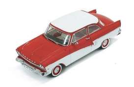 Ford - Taunus 17M 1957 red/white - 1:43 - Ixo Premium X - PRD387 - ixPRD387 | Tom's Modelauto's Ford - Taunus 17M 1957 red/white - 1:43 - Ixo Premium X - PRD387 - ixPRD387 | Tom's Modelauto's