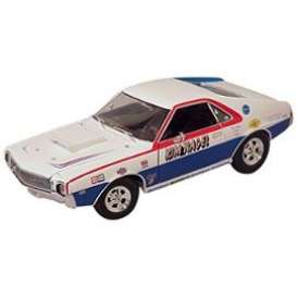 AMC  - AMX Coupe S/S Kim Nagel 1969 white/red/blue - 1:18 - Auto World - 215 - AW215 | Toms Modelautos