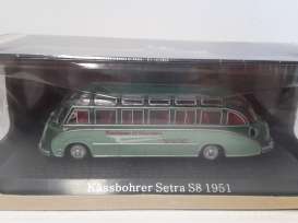 Kassbohrer  - Setra S8 1951 green - 1:72 - Magazine Models - 7163134 - magBUS7163134 | Toms Modelautos