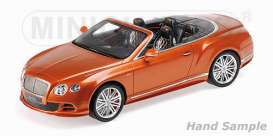 Bentley  - 2015 orange - 1:18 - Minichamps - 107139430 - mc107139430 | Toms Modelautos
