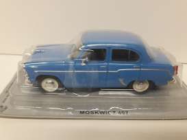 Moskvitch  - 1958 blue - 1:43 - Magazine Models - PCmos407b - magPCmos407b | Toms Modelautos