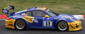Porsche  - 2015 blue/yellow - 1:43 - Spark - sg204 - spasg204 | Toms Modelautos