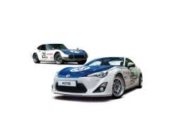 Toyota  - GT86 2015 white/blue - 1:43 - IXO Models - mdcs04ty - ixmdcs04ty | Toms Modelautos