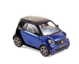 Smart  - 2015 black/blue - 1:43 - Norev - 351420 - nor351420 | Toms Modelautos