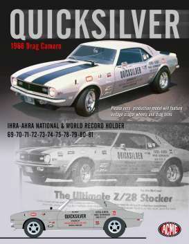 Chevrolet  - 1968 silver - 1:18 - Acme Diecast - acme1805702 | Toms Modelautos