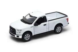 Ford  - F150 regular cab 2015 white - 1:24 - Welly - 24063w - welly24063w | Toms Modelautos