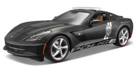 Chevrolet - Corvette Stingray *Police* 2014 black/white - 1:18 - Maisto - 36212 - mai36212 | Tom's Modelauto's Chevrolet - Corvette Stingray *Police* 2014 black/white - 1:18 - Maisto - 36212 - mai36212 | Tom's Modelauto's