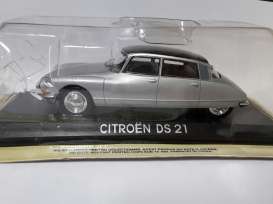 Citroen  - DS 21 silver/black - 1:43 - Magazine Models - lcDS21 - maglcDS21 | Toms Modelautos