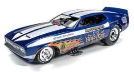 Ford Mustang - blue/white - 1:18 - Auto World - 1171 - AW1171 | Toms Modelautos
