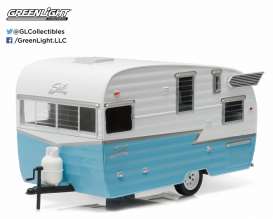 Shasta  - 1961 white/blue - 1:24 - GreenLight - 18229 - gl18229 | Toms Modelautos