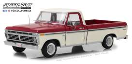 Ford - F-100 pick-up 1972 Red & White - 1:18 - GreenLight - 12962 - gl12962 | Tom's Modelauto's Ford - F-100 pick-up 1972 Red & White - 1:18 - GreenLight - 12962 - gl12962 | Tom's Modelauto's