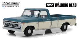 Ford  - F-100 1973 green/white - 1:18 - GreenLight - 12956 - gl12956 | Toms Modelautos