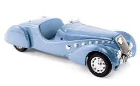Peugeot  - 1937 blue metallic - 1:18 - Norev - 184821 - nor184821 | Toms Modelautos