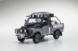 Land Rover  - Defender  corris grey - 1:18 - Kyosho - KSR8902tr - kyoKSR8902tr | Toms Modelautos