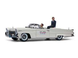 Lincoln  - Mark III Convertible *JFK* 1958 white - 1:18 - SunStar - 4707 - sun4707 | Toms Modelautos