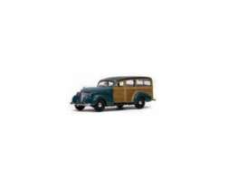 Chevrolet  - 1939 woody/yosemite green - 1:18 - SunStar - 6171 - sun6171 | Toms Modelautos