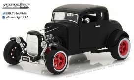 Ford  - Hot Rod Custom 1932 matt black - 1:18 - GreenLight - 12975 - gl12975 | Toms Modelautos