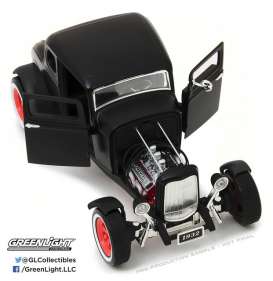 Ford  - Hot Rod Custom 1932 matt black - 1:18 - GreenLight - 12975 - gl12975 | Toms Modelautos