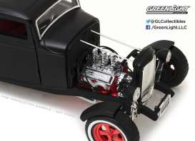 Ford  - Hot Rod Custom 1932 matt black - 1:18 - GreenLight - 12975 - gl12975 | Toms Modelautos