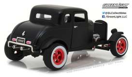 Ford  - Hot Rod Custom 1932 matt black - 1:18 - GreenLight - 12975 - gl12975 | Toms Modelautos