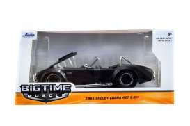 Shelby Cobra - 1969 black with black stripes - 1:24 - Jada Toys - 97403bk - jada97403bk | Toms Modelautos