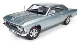 Chevrolet - 1966 silver-blue - 1:18 - Auto World - AMM1090 | Tom's Modelauto's Chevrolet - 1966 silver-blue - 1:18 - Auto World - AMM1090 | Tom's Modelauto's