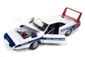 Dodge  - 1969 white/blue - 1:18 - Auto World - AMM1091 | Toms Modelautos