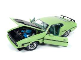 Ford  - Mustang Mach I 1956 green - 1:18 - Auto World - AMM1069 | Toms Modelautos