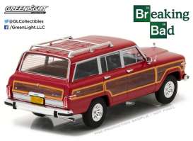 Jeep  - 1991 red/woody - 1:43 - GreenLight - 86499 - gl86499 | Toms Modelautos