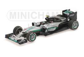 Mercedes Benz Petronas - 2016 silver - 1:43 - Minichamps - 417160206 - mc417160206 | Toms Modelautos