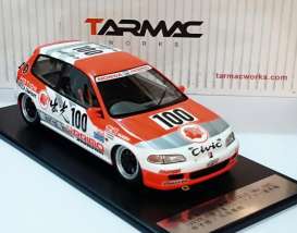 Honda  - 1993 white/orange - 1:18 - Tarmac - Tarmac01IM | Toms Modelautos