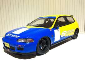 Honda - 1993 yellow/blue - 1:18 - Tarmac - Tarmac01SP | Tom's Modelauto's Honda - 1993 yellow/blue - 1:18 - Tarmac - Tarmac01SP | Tom's Modelauto's