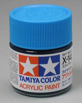 Paint  - sky blue - Tamiya - X-14 - tamX14 | Toms Modelautos