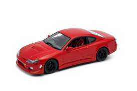 Nissan  - red - 1:24 - Welly - 22485NSr - welly22485NSr | Toms Modelautos