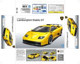 Lamborghini  - Diablo  - 1:24 - Aoshima - 05899 - abk05899 | Toms Modelautos