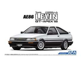 Toyota  - Corolla AE86 Levin GT-Apex 1985  - 1:24 - Aoshima - 06192 - abk06192 | Toms Modelautos