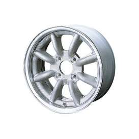 Wheels &amp; tires  - chrome - 1:24 - Aoshima - 05243 - abk05243 | Toms Modelautos