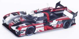 Audi  - 2016 red/silver/black - 1:43 - Spark - s5104 - spas5104 | Toms Modelautos