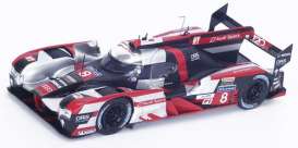 Audi  - 2016 red/silver/black - 1:43 - Spark - s5105 - spas5105 | Toms Modelautos