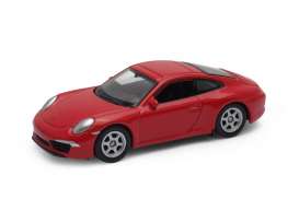 Porsche  - red - 1:64 - Welly - 52331r - welly52331r | Toms Modelautos