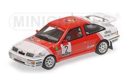 Ford  - 1987 red/white - 1:43 - Minichamps - 437878102 - mc437878102 | Toms Modelautos