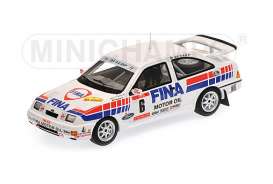 Ford  - 1987 white/red/blue - 1:43 - Minichamps - 437898006 - mc437898006 | Toms Modelautos