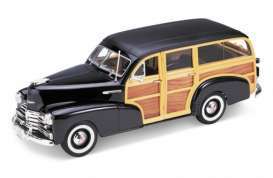 Chevrolet  - 1948 black - 1:24 - Welly - 22083bk - welly22083bk | Toms Modelautos