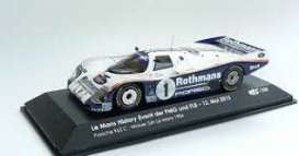 Porsche  - 1986 white/blue - 1:43 - IXO Models - LM1986 - ixLM1986 | Toms Modelautos