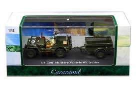 Willys  - army green - 1:43 - Cararama - 14901 - cara14901 | Toms Modelautos