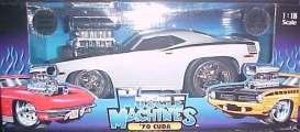 Plymouth  - 1970 white - 1:18 - Muscle Machines - musm61187w | Toms Modelautos